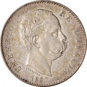 Umberto I di Savoia 1878 1900 Regno d'Italia 1 lira