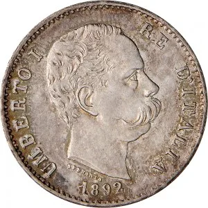 Umberto I di Savoia 1878 1900 Regno d'Italia 1 lira