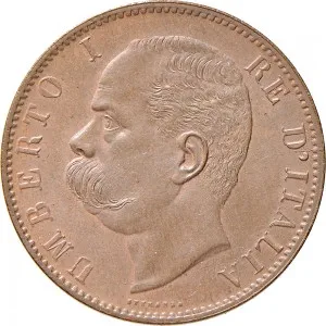 Umberto I di Savoia 1878 1900 Regno d'Italia 10 Centesimi