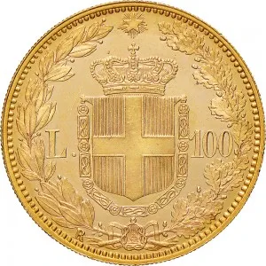 Umberto I di Savoia 1878 1900 Regno d'Italia 100 lire