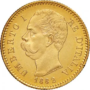 Umberto I di Savoia 1878 1900 Regno d'Italia 20 lire
