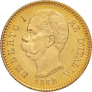 Umberto I di Savoia 1878 1900 Regno d'Italia 20 lire