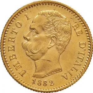 Umberto I di Savoia 1878 1900 Regno d'Italia 20 lire