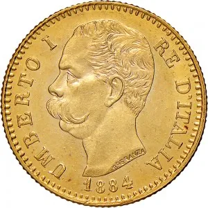 Umberto I di Savoia 1878 1900 Regno d'Italia 20 lire
