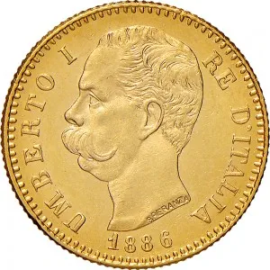 Umberto I di Savoia 1878 1900 Regno d'Italia 20 lire