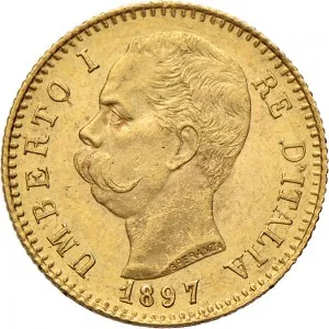 Umberto I di Savoia 1878 1900 Regno d'Italia 20 lire