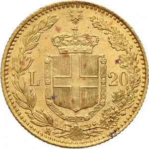 Umberto I di Savoia 1878 1900 Regno d'Italia 20 lire