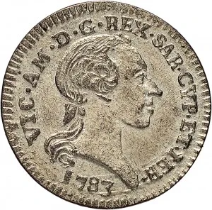 Vittorio Amedeo III di Savoia 1773 1796 Regno di Sardegna 2,6 soldi 1781 1785 Aquila spiegata 20 21 mm 1,62 3,09 g Mi dritto