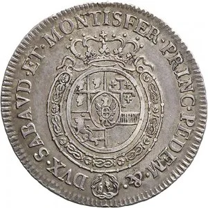 Vittorio Amedeo III di Savoia 1773 1796 Regno di Sardegna Mezzo scudo da 3 lire 1773 1793 Scudo rotondo 37 38 mm 16,93 17,62 g Ag rovescio