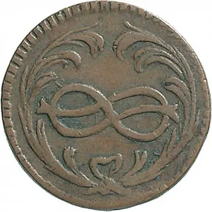 Vittorio Amedeo III di Savoia 1773 1796 Regno di Sardegna Monetazione per la Sardegna Cagliarese da 2 denari 1788 1792 Nodo d'amore 17 18 mm 1,82 2,15 g Cu rovescio