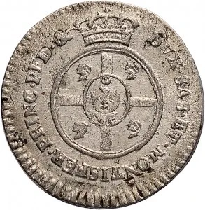 Vittorio Amedeo III di Savoia 1773 1796 Regno di Sardegna Monetazione per la Sardegna Mezzo reale da 2,6 soldi 1773 1796 Scudo rotondo 20 mm 2,34 2,81 g Mi rovescio