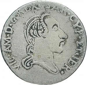 Vittorio Amedeo III di Savoia 1773 1796 Regno di Sardegna Monetazione per la Sardegna Reale da 5 soldi 1793 1796 Iscrizione 2 tipo 23 24 mm 2,30 3,83 g Mi dritto
