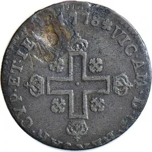 Vittorio Amedeo III di Savoia 1773 1796 Regno di Sardegna Soldo da 12 denari 1773 1789 Cifre del sovrano 19 20 mm 1,46 2,25 g Mi dritto