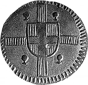 Vittorio Emanuele I di Savoia 1802 1821 Regno di Sardegna Monetazione per la Sardegna Cagliarese da 2 denari 1813 Valore 20 mm 2,05 g Cu dritto
