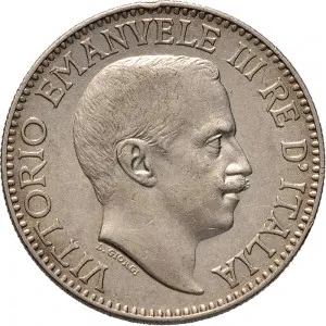 Vittorio Emanuele III di Savoia 1900 1936 Re Somalia Italiana Periodo anteriore alla riforma monetaria del 1925 1 rupia 1910 1921 Valore 30 mm 11,490 11,722 g Ag dritto