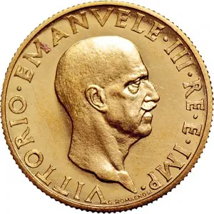 Vittorio Emanuele III di Savoia 1936 1943 Re e Imperatore Regno d'Italia 100 lire