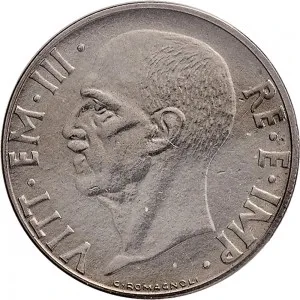 Vittorio Emanuele III di Savoia 1936 1943 Re e Imperatore Regno d'Italia 20 centesimi