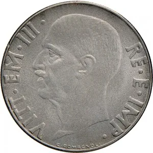 Vittorio Emanuele III di Savoia 1936 1943 Re e Imperatore Regno d'Italia 20 centesimi
