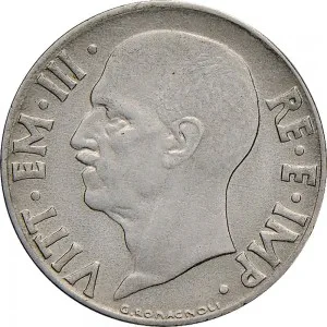 Vittorio Emanuele III di Savoia 1936 1943 Re e Imperatore Regno d'Italia 20 centesimi