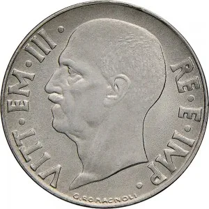 Vittorio Emanuele III di Savoia 1936 1943 Re e Imperatore Regno d'Italia 20 centesimi