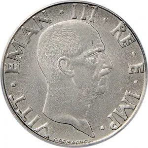 Vittorio Emanuele III di Savoia 1936 1943 Re e Imperatore Regno d'Italia 50 centesimi