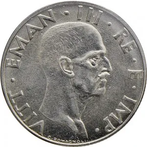 Vittorio Emanuele III di Savoia 1936 1943 Re e Imperatore Regno d'Italia 50 centesimi